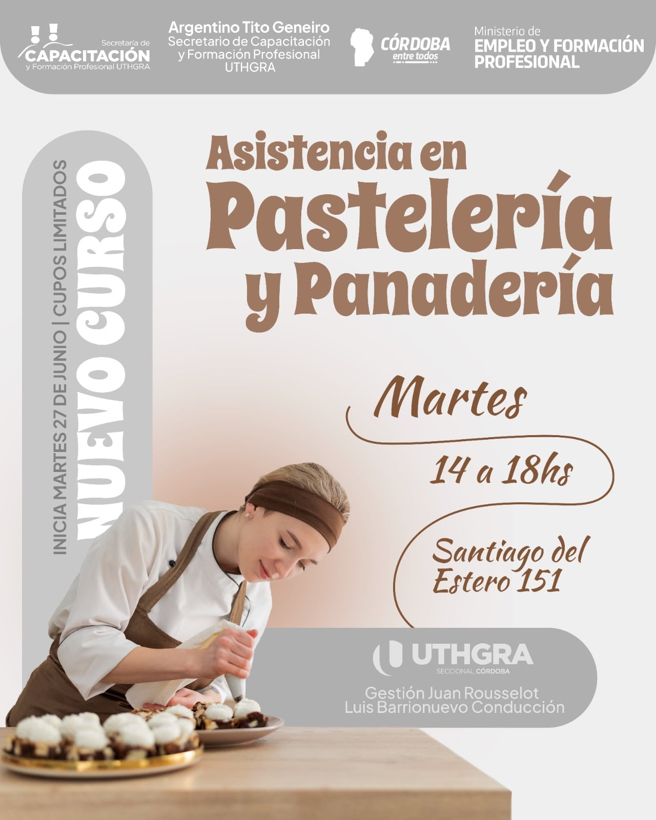 Curso de Asistencia en Pastelería y Panadería